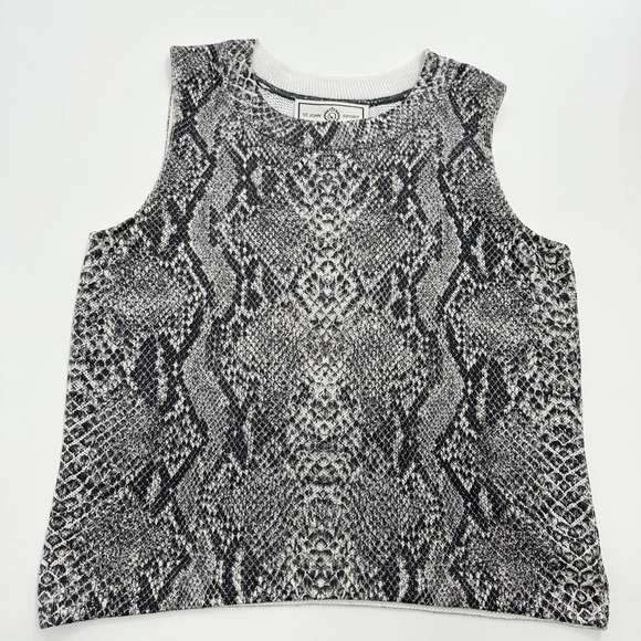 St. John Sport Knit Shell Tank in Snakeskin Python Print Size P US XS - Picture 1 of 7
